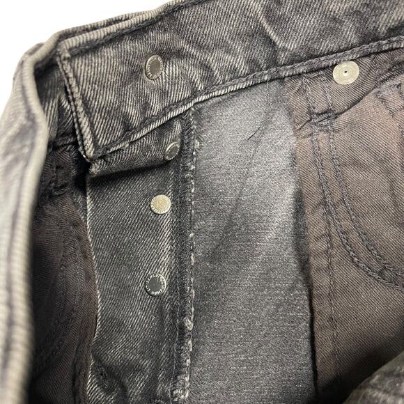 Citizens Of Humanity Black Denim Jeans Emerson Size 24 Button Fly Distressed - Picture 14 of 14